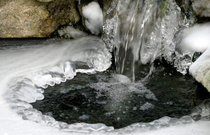 Kerti tó téli gondozása